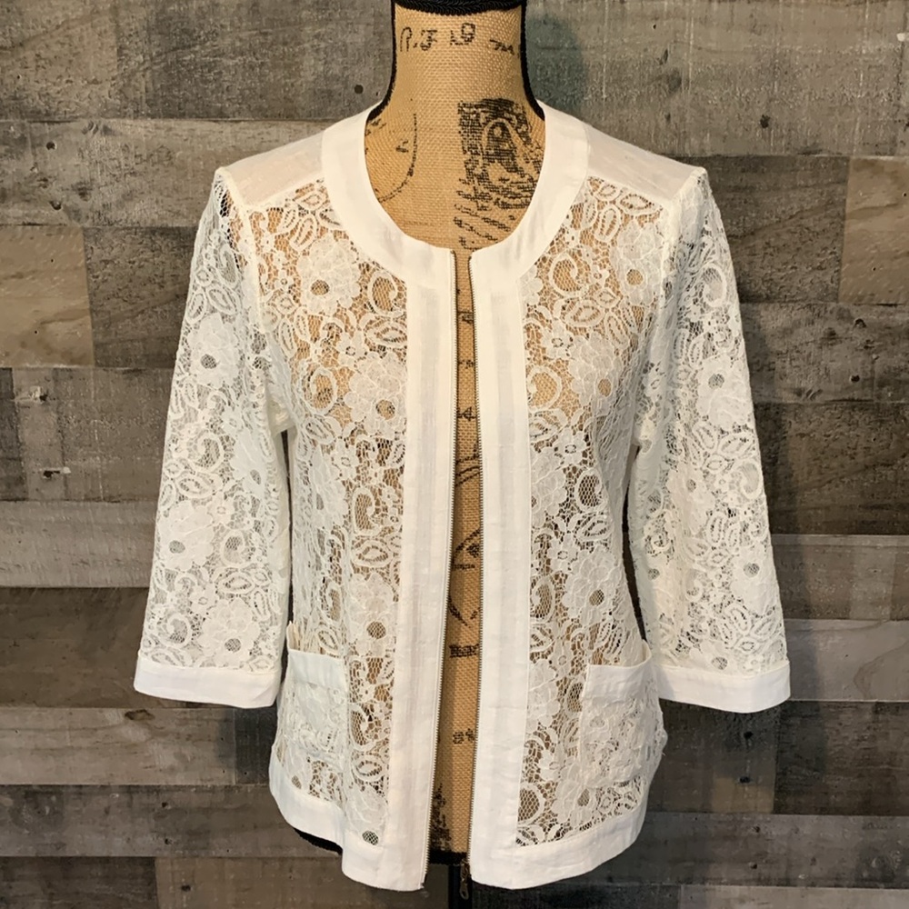 Spense Lace Jacket Size M - Picture 13 of 16